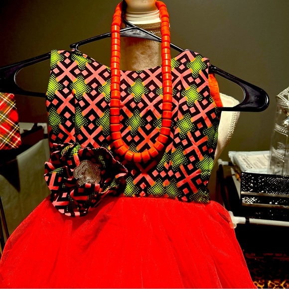 Vintage Tulle Ruffles Multicolor Girl’s Dress - Picture 2 of 6